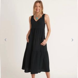 NWT Marine Layer Corinne Maxi Dress in Black (Large)